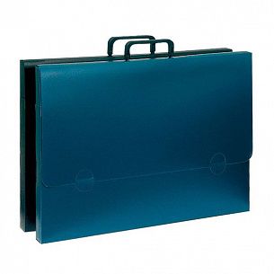 Портфель РЕГИСТР А3, 25 мм, 1 отделение, пластик 700 мкм, синий