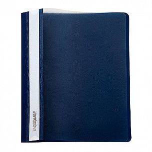 Папка-скоросшиватель INFORMAT А4, синий, пластик 180 мкм, карман для маркировки