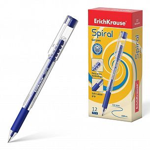 Ручка гел. ErichKrausee SPIRAL 0,5 мм синий