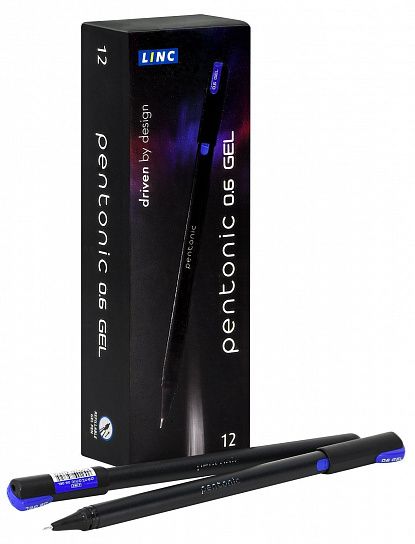 Ручка гелевая LINC PENTONIC, 0,60 мм, синий, в коробке