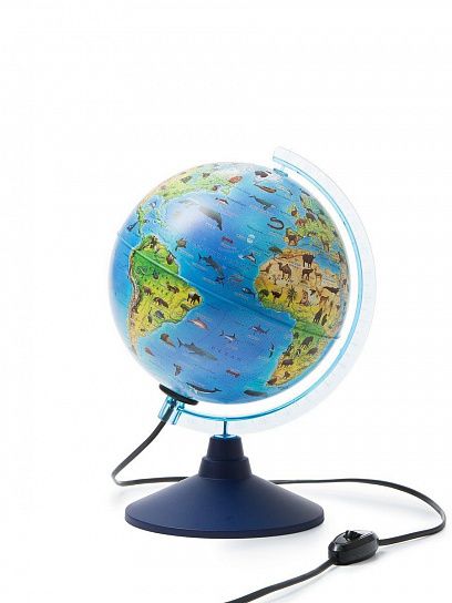 Интерактивный глобус Зоогеографический 21 см с подсветкой