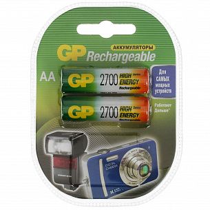 Аккумулятор GP AA 2600 мАч 2 шт/упак