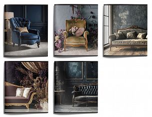 Тетрадь 48 л. А5 клетка, на скрепке, офсет LOREX NICE CHAIR мелованный картон, запечатка форзаца, soft touch