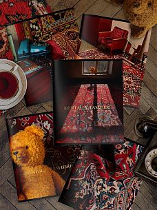 Тетрадь 48 л. А5 клетка, на скрепке, офсет LOREX DEAR CARPETS мелованный картон, двойная обложка, запечатка форзаца, soft touch, фольга