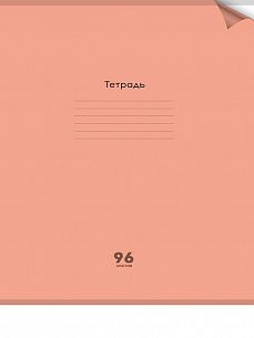 Тетрадь 96 л. А4 клетка, на скрепке ORANGE офсет, пластиковая обложка